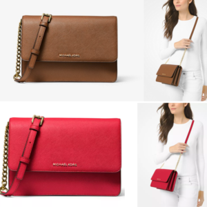 Daniela Large Saffiano Leather Crossbody Bag