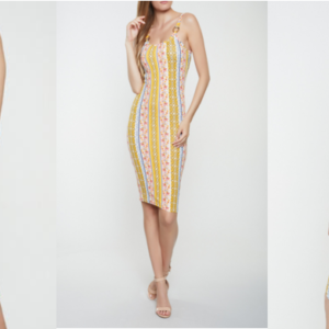 Printed O Ring Cami Dress