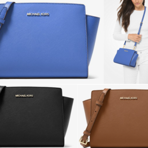 Selma Medium Saffiano Leather Crossbody Bag