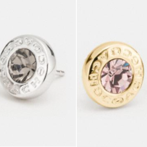 Coach - Open Circle Stone Strand Earrings