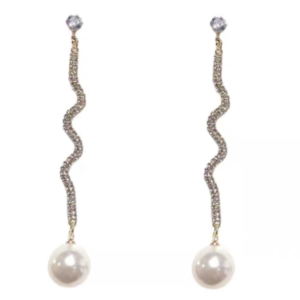 Long Pearl Fashion Earrings