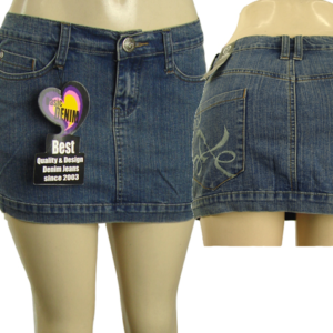Fashion Mini Skirt - with Quality Pocket Design  - Basic Denim